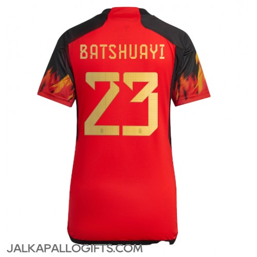 Belgia Michy Batshuayi #23 Kotipaita Naiset MM-kisat 2022 Lyhythihainen